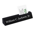 Rectangle Nameplate w/Card holder - Jet Black